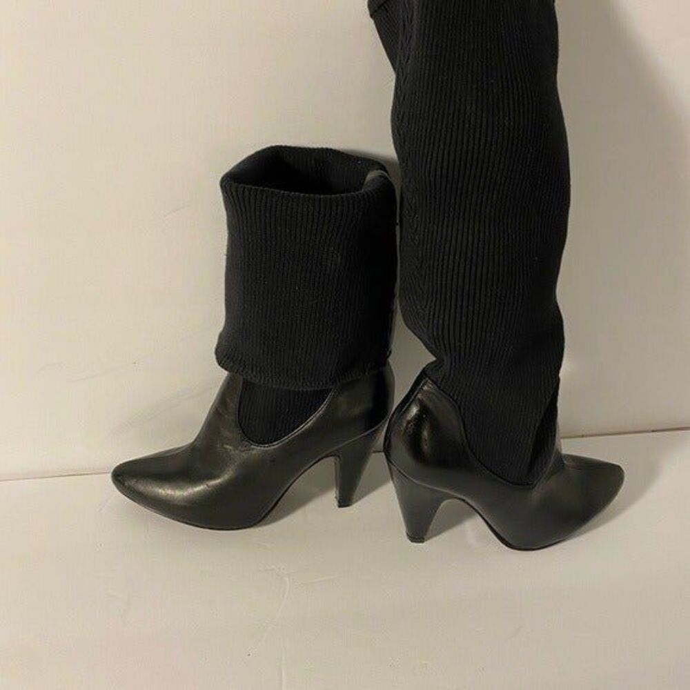 Jessica Simpson women’s Massey sock boots size 5 1/2 black